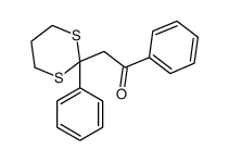 1-phenyl-2-(2-phenyl-1,3-dithian-2-yl)ethanone Structure