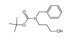 3-(N-benzyl-N-tert-butoxycarbonylamino)propan-1-ol结构式