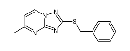2-benzylthio-5-methyl-1,2,4-triazolo(1,5-a)pyrimidine结构式