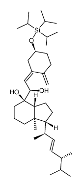 3β-O-(triisopropylsilyl)-7,8-dihydroxy-7,8-dihydrovitamin D2结构式