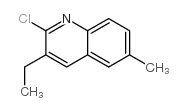 2-Chloro-3-ethyl-6-methylquinoline结构式