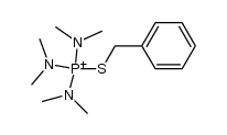 (benzylthio)tris(dimethylamino)phosphonium Structure