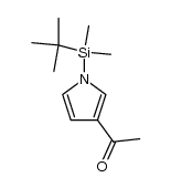 1-(1-(tert-butyldimethylsilyl)-1H-pyrrol-3-yl)ethanone Structure