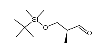 (2S)-3-[[(1,1-dimethylethyl)dimethylsilyl]oxy]-2-methylpropanal结构式