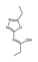 N-(5-ethyl-1,3,4-oxadiazol-2-yl)propanamide结构式
