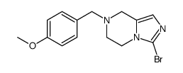 3-bromo-7-[(4-methoxyphenyl)methyl]-6,8-dihydro-5H-imidazo[1,5-a]pyrazine结构式
