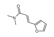 3-(furan-2-yl)-N,N-dimethylprop-2-enamide结构式