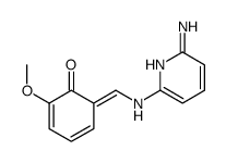 6-[[(6-aminopyridin-2-yl)amino]methylidene]-2-methoxycyclohexa-2,4-dien-1-one结构式