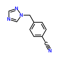 4-(1H-1,2,4-三唑-1-基甲基)苯甲腈结构式