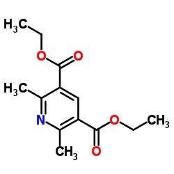 2,6-二甲基吡啶-3,5-二甲酸二乙酯结构式