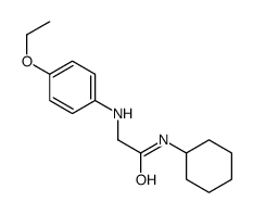 N-cyclohexyl-2-(4-ethoxyanilino)acetamide Structure