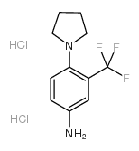 4-(1-吡咯烷)-3-(三氟甲基)苯胺双盐酸盐结构式