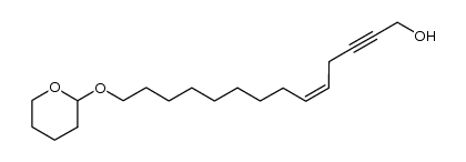 (Z)-14-((tetrahydro-2H-pyran-2-yl)oxy)tetradec-5-en-2-yn-1-ol Structure