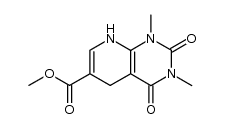 methyl 1,2,3,4,5,8-hexahydro-1,3-dimethyl-2,4-dioxopyrido[2,3-d]pyrimidine-6-carboxylate结构式