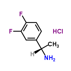 (S)-1-(3,4-二氟苯基)乙胺盐酸盐结构式