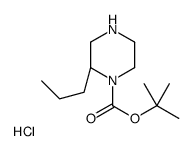 (S)-1-Boc-2-丙基哌嗪盐酸盐结构式