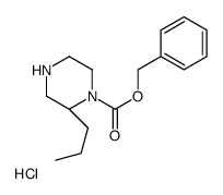 (R)-1-n-cbz-2-n-丙基哌嗪盐酸盐结构式