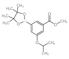 3-甲氧基羰基-5-异丙氧基苯硼酸频那醇酯结构式