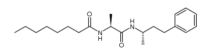 N-((S)-1-((S)-4-phenylbutan-2-ylcarbamoyl)ethyl)octanamide Structure
