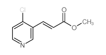 (E)-Methyl 3-(4-chloropyridin-3-yl)acrylate Structure