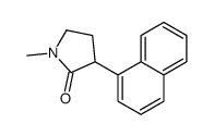 1-methyl-3-naphthalen-1-ylpyrrolidin-2-one结构式