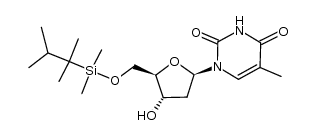 5'-O-[dimethyl(1,1,2-trimethylpropyl)silyl]thymidine结构式