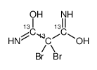 2,2-dibromopropanediamide Structure