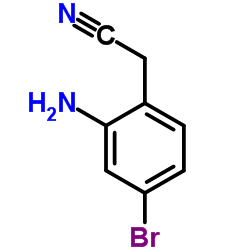 (2-Amino-4-bromophenyl)acetonitrile Structure
