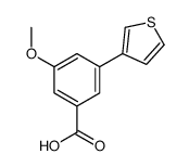 3-甲氧基-5-(噻吩-3-基)苯甲酸结构式