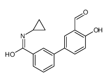 N-cyclopropyl-3-(3-formyl-4-hydroxyphenyl)benzamide Structure