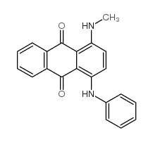 1-苯氨基-4-(甲基氨基)蒽醌结构式