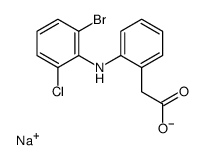 Diclofenac Monobromo Impurity, Sodium Salt Structure