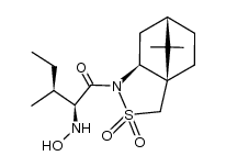 (2S,2'S,3'S)-N-[2'-(hydroxyamino)-3'-methylpentanoyl]bornane-10,2-sultam Structure