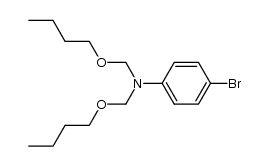 4-Bromo-N,N-di(n-butoxymethyl)benzeneamine Structure