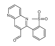 2-(2-(methylsulfonyl)phenyl)-1,5-naphthyridine-3-carbaldehyde Structure