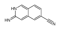 3-氨基-6-氰基异喹啉结构式