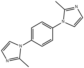 1,4-双(2-甲基-1H-咪唑-1-基)苯结构式