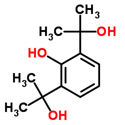 2,6-Bis(2-hydroxy-2-propanyl)phenol Structure
