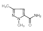 1,3-二甲基-1H-吡唑-5-甲酰胺结构式