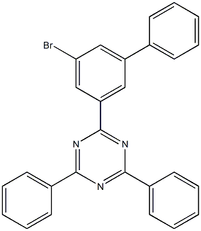 2-(5-bromo-[1,1'-biphenyl]-3-yl)-4,6-diphenyl-1,3,5-triazine Structure
