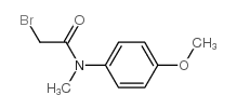 2-溴-N-(4-甲氧基苄基)乙酰胺结构式