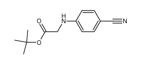 (4-cyanophenylamino)-acetic acid tert-butyl ester结构式