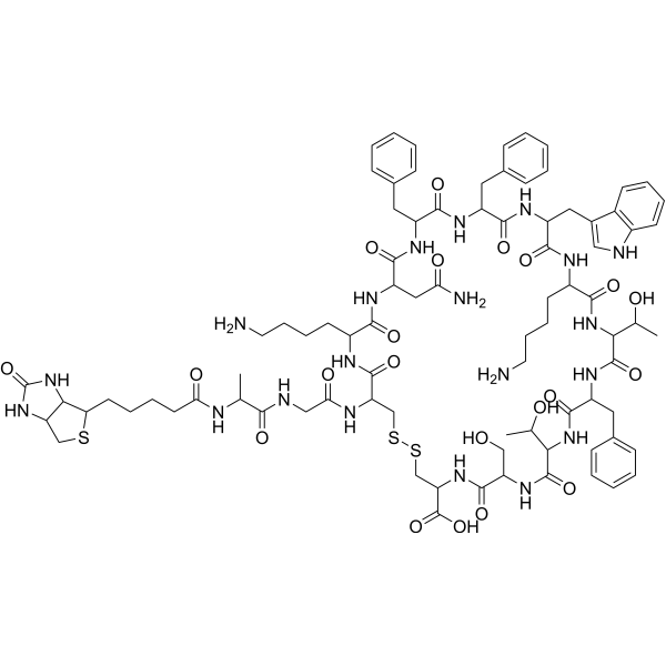 Biotinyl-Somatostatin-14结构式