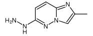 6-hydrazino-2-methyl-imidazo[1,2-b]pyridazine结构式