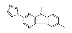 3-(1H-Imidazol-1-yl)-5,8-dimethyl-5H-1,2,4-triazino(5,6-b)indole Structure
