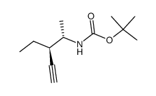 Carbamic acid, (2-ethyl-1-methyl-3-butynyl)-, 1,1-dimethylethyl ester, [S-结构式