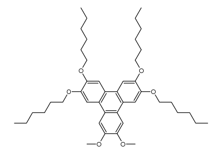 2,3-dimethoxy-6,7,10,11-tetrahexyloxytriphenylene Structure