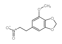 1-(3-甲氧基-4,5-亚甲基二氧基苯基)-2-硝基乙烷结构式