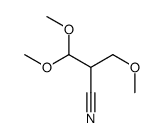 3,3-二甲氧基-2-(甲氧基甲基)丙腈结构式
