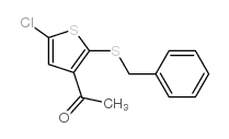 1-(2-(benzylthio)-5-chlorothiophen-3-yl)ethanone Structure